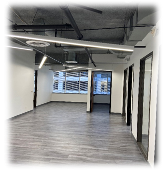 The completion of 3 spec “Creative Office” suites was a success.